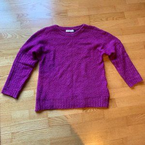 Sleeping on Snow by Anthropologie Sweater Size S  Magenta fushia